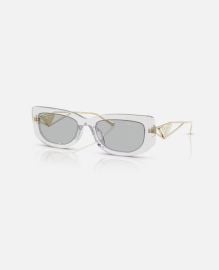 Prada Triangle Logo Rectangle Acetate at Sunglass Hut